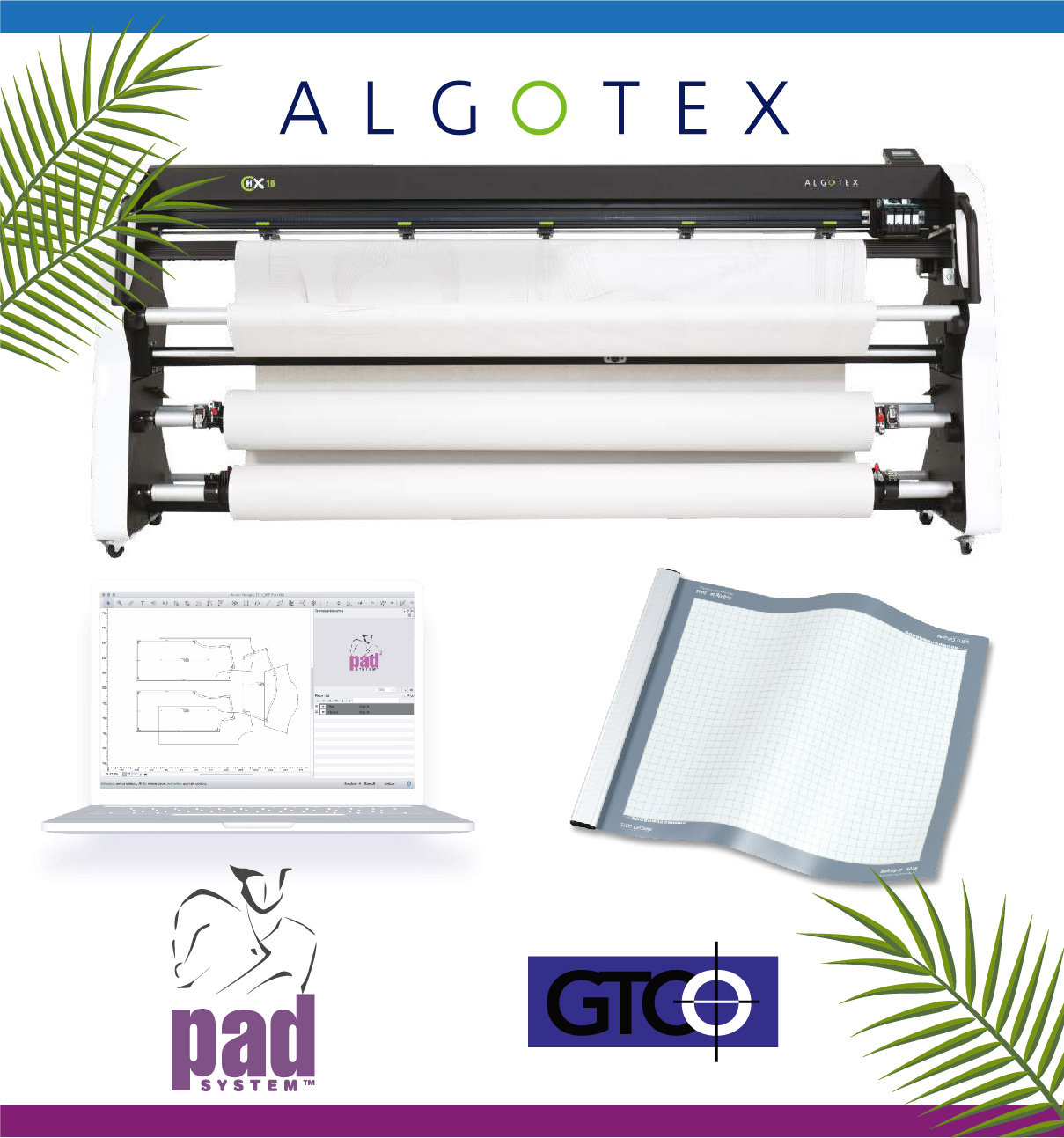 Software Pad System, Plotter Algotex y digitalizador GTCO