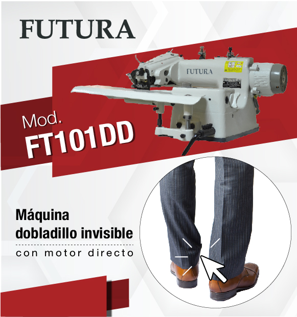 Máquina dobladillo invisible FT101DD FUTURA